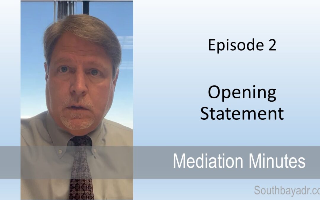 You Tube Channel: Mediation Minutes Episode 2